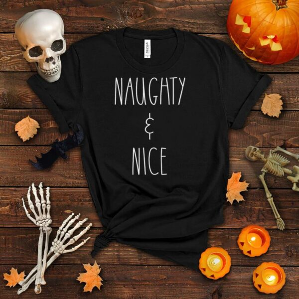 Naughty & Nice Matching Family Christmas Pajamas shirt