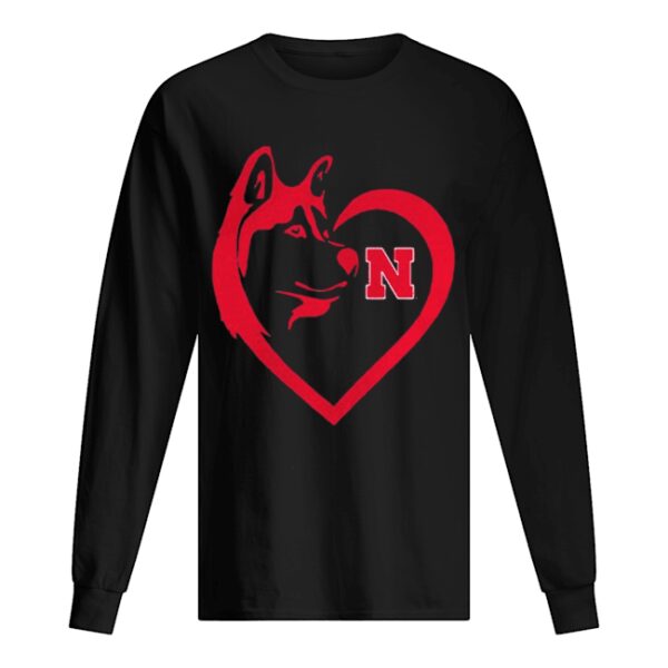 Nebraska Cornhuskers Dogs Husky Heart Team Game day shirt