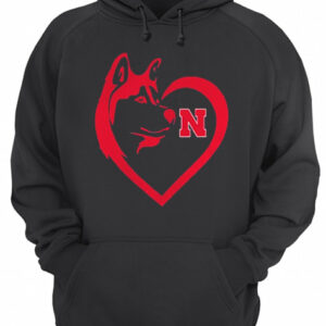 Nebraska Cornhuskers Dogs Husky Heart Team Game day shirt 2 Nebraska Cornhuskers Dogs Husky Heart Team Game day shirt 3