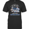Never Underestimate A Man Who Understands Football And Loves Dallas Cowboys T-Shirt