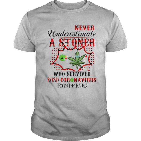 Never Underestimate A Stoner Who Survived 2020 Coronavirus Pandemic shirt