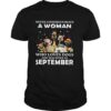 Never Underestimate A Woman Who Loves Dogs And Was Born In September Christmas shirt