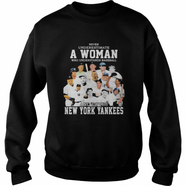 Never Underestimate A Woman Who Understand And Loves New York Yankees Shirt