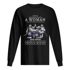 Never Underestimate A Woman Who Understands Baseball And Loves Cowboys shirt Never Underestimate A Woman Who Understands Baseball And Loves Cowboys shirt