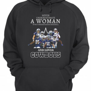 Never Underestimate A Woman Who Understands Baseball And Loves Cowboys shirt 2 Never Underestimate A Woman Who Understands Baseball And Loves Cowboys shirt 3