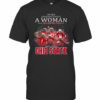 Never Underestimate A Woman Who Understands Football And Loves Ohio State Buckeyes Team T-Shirt