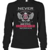 Never Underestimate The Power Of A Ohio State Buckeyes Woman T-Shirt