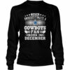 Never underestimate Cowboys fan born in December shirt