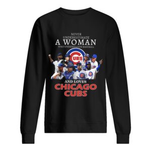 Never underestimate a woman who understands baseball and loves Chicago Cubs Shirt