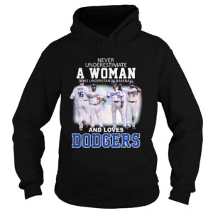 Never underestimate a woman who understands baseball and loves Dodgers shirt Never underestimate a woman who understands baseball and loves Dodgers shirt