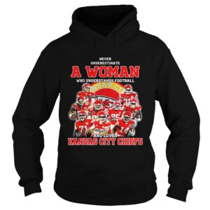 Never underestimate a woman who understands football and loves Kansas City Chiefs shirt Never underestimate a woman who understands football and loves Kansas City Chiefs shirt