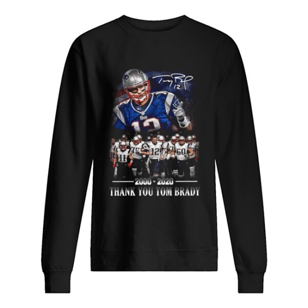 New England Patriots 2000-2020 Thank You Tom Brady shirt