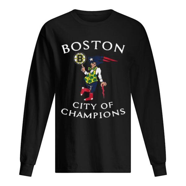 New England Patriots Boston Bruins city of Champions shirt