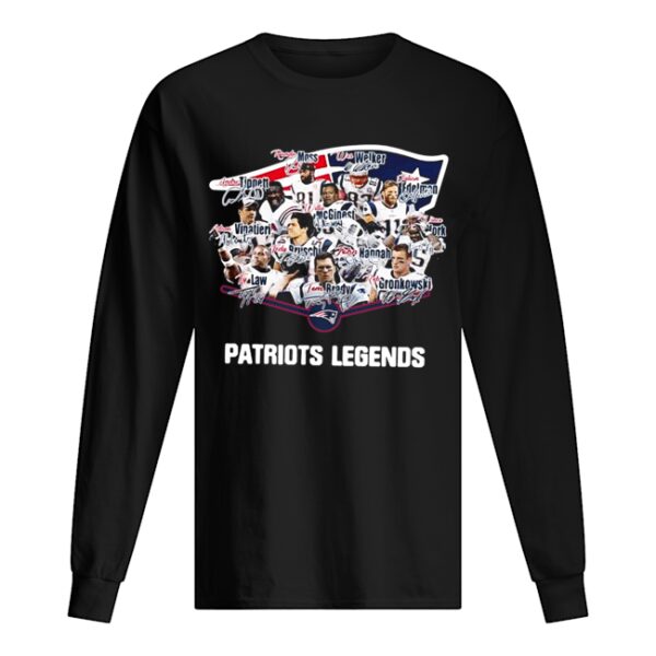 New England Patriots Wes Welker Andre Tippett Ty Law Adam Vinatieri Legends Signatures shirt