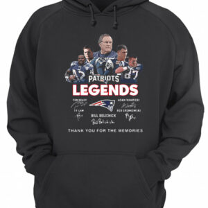 New England Patriots legends thank you for the memories signatures shirt 3