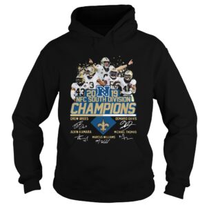 New Orleans Saints 2019 NFC South Division Champions players signature shirt New Orleans Saints 2019 NFC South Division Champions players signature shirt