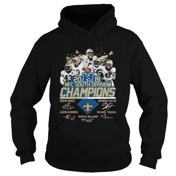 New Orleans Saints 2019 NFC South Division Champions players signature shirt