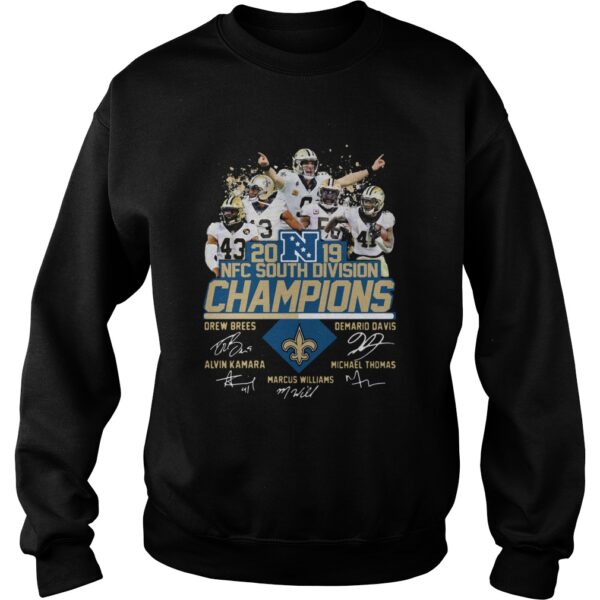 New Orleans Saints 2019 NFC South Division Champions players signature shirt