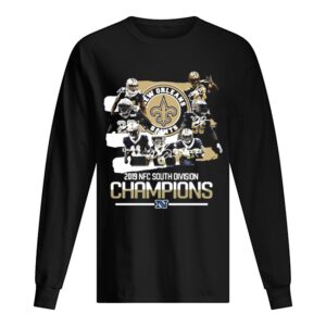 New Orleans Saints 2019 NFC South Division Champions signature shirt New Orleans Saints 2019 NFC South Division Champions signature shirt