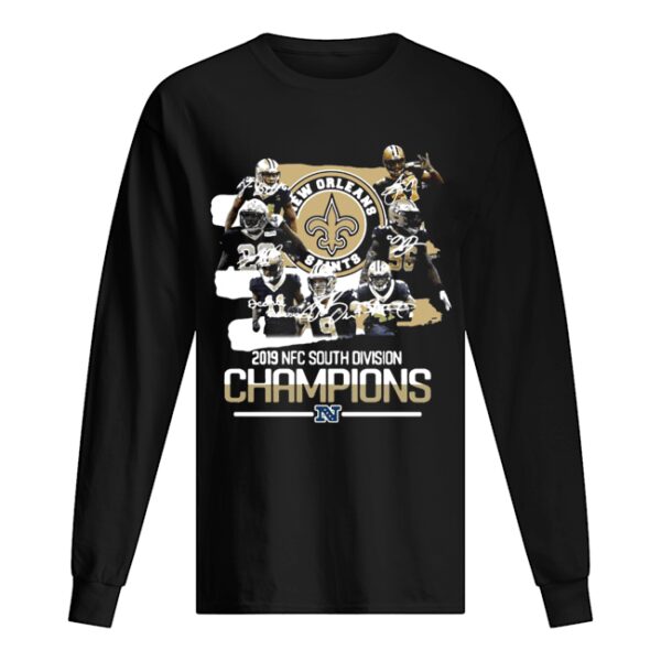 New Orleans Saints 2019 NFC South Division Champions signature shirt