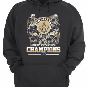 New Orleans Saints 2019 NFC south division Champions signatures shirt 3