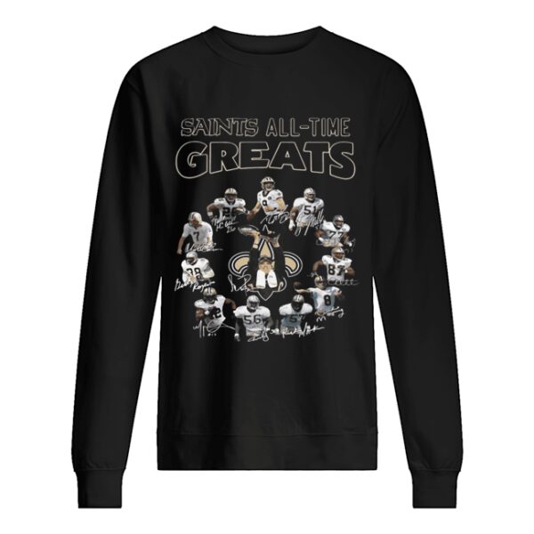 New Orleans Saints All Time Greats Players Signatures shirt