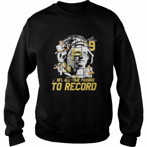 New Orleans Saints Nfl all time passing to record signature shirt