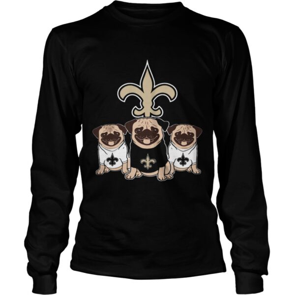 New Orleans Saints Pugs dog shirt