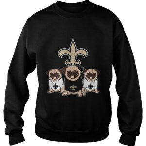 New Orleans Saints Pugs dog shirt 2 New Orleans Saints Pugs dog shirt 3