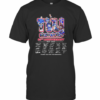 New York Giants 95Th Anniversary 1925 2020 Thank For The Memories Signatures T-Shirt