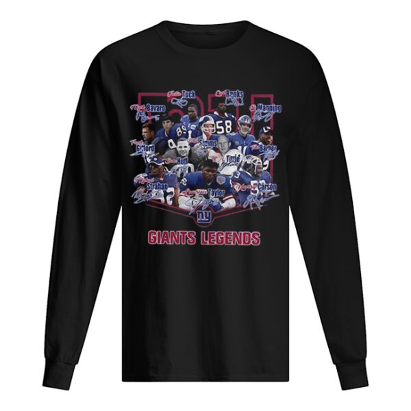 New York Giants legends players signatures shirt