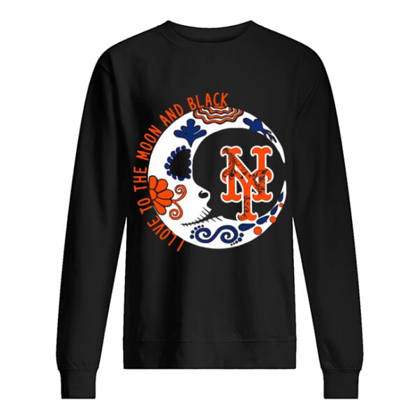 New York Mets I love to the moon and black shirt