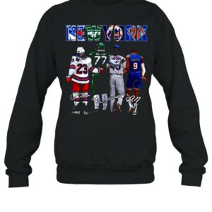 New York Sport Teams 23 Adam Fox 77 Belton 46 Lance Johnson And 9 Barrett 2021 Signatures shirt