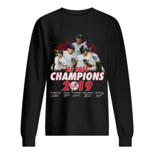 New York Yankees al east champions 2019 signature shirt 2