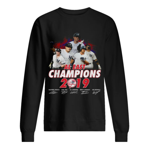 New York Yankees al east champions 2019 signature shirt