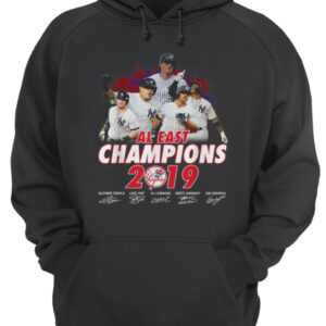 New York Yankees al east champions 2019 signature shirt 3