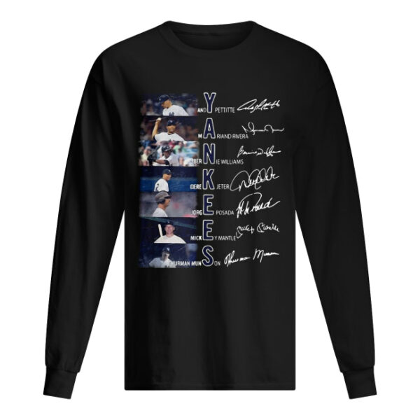 New York Yankees members signature shirt