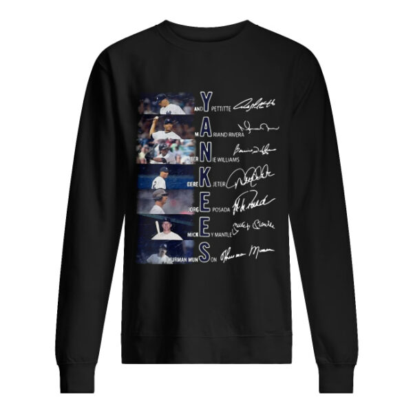 New York Yankees members signature shirt