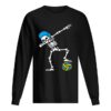 Nice Dab dabbing skeleton Water polo Halloween swim shirt