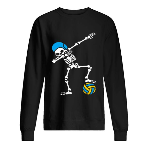 Nice Dab dabbing skeleton Water polo Halloween swim shirt