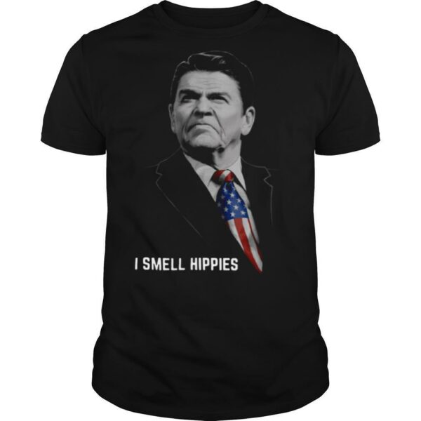 Nice Ronald Reagan I Smell Hippies shirt