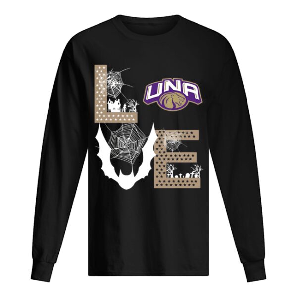 North Alabama Lions Stacked Spiderweb Love shirt