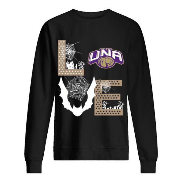 North Alabama Lions Stacked Spiderweb Love shirt