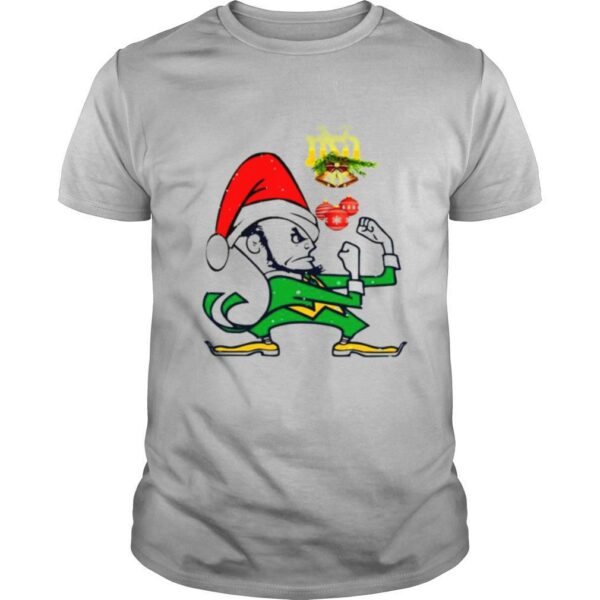 Notre Dames Fighting Irish Santa Merry Christmas shirt