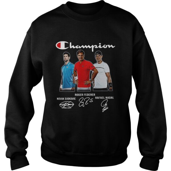 Novak Djokovic Roger Federer Rafael Nadal Champions shirt