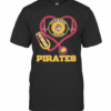 Nurse Pittsburgh Pirates Baseball Stethoscope Heartbeat T-Shirt