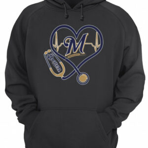 Nurse heart Milwaukee Brewers shirt 2 Nurse heart Milwaukee Brewers shirt 3