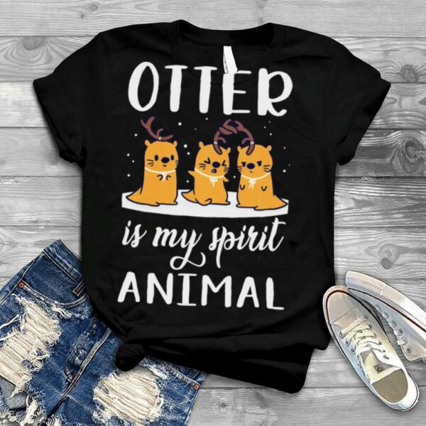 OTTER is my spirit animal christmas shirt gift Classic shirt