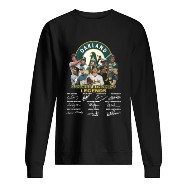 Oakland athletic legends signature shirt