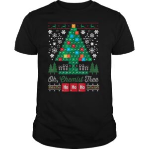 Oh Chemist Tree Hohoho 2020 Christmas Ugly Tree and Snow shirt